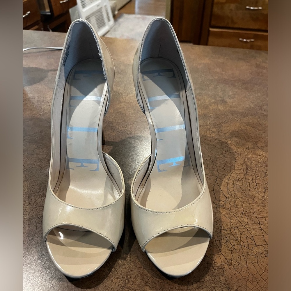 Patent Nude Stiletto Heels